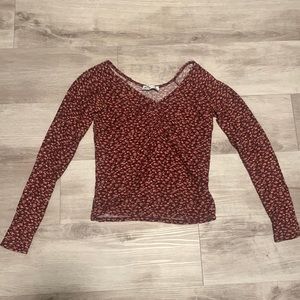 Tight Hollister V-Neck Cropped Top